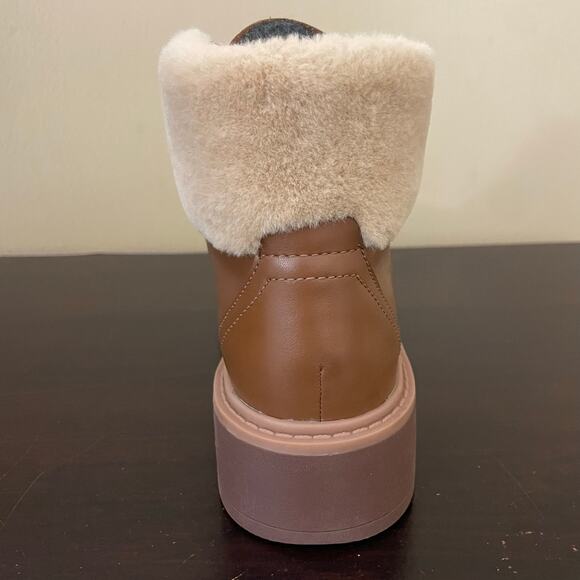 Clarks Women's Leighly Lace Brown Ankle Boots - Picture 6 of 7